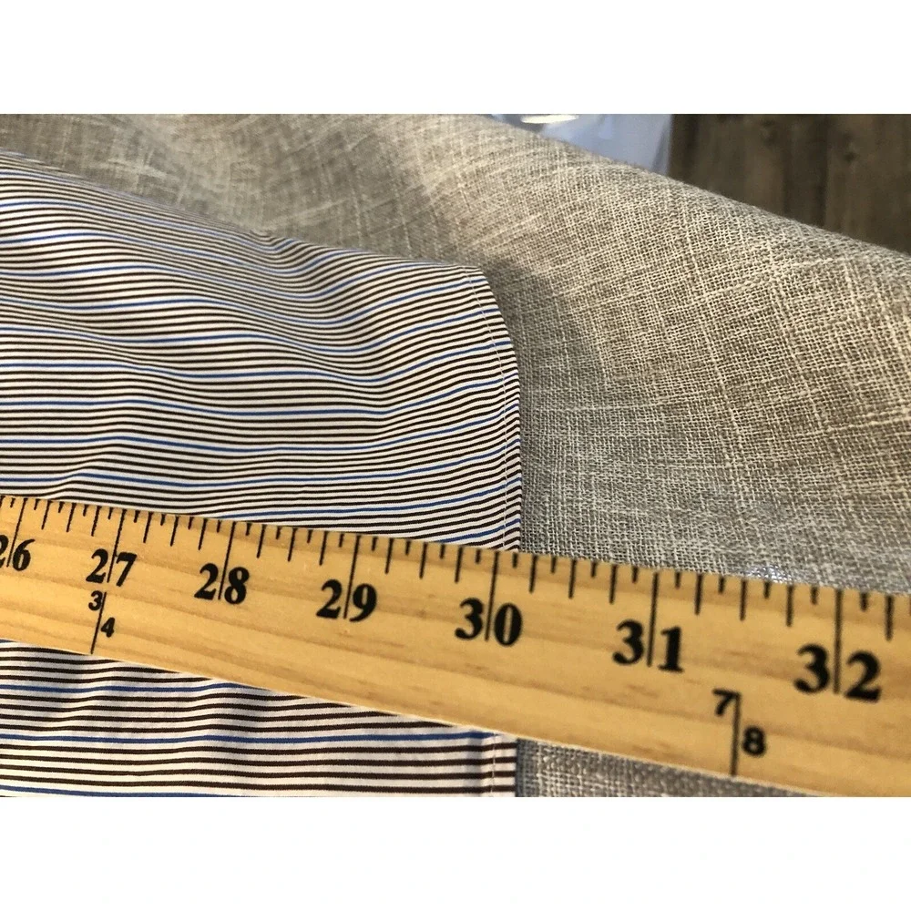 Bugatchi Shirt Mens Extra Large Stripe Ooohcotton Tech Career Casual Office